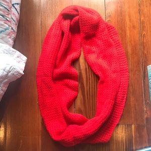 Red infinity scarf j crew